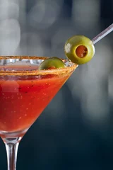 Deurstickers Bloody Mary-cocktail © wollertz