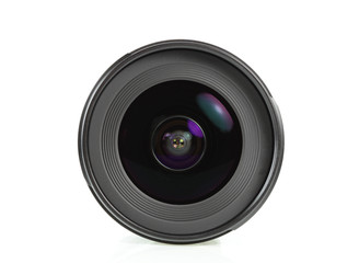 lens for the camera on a white background