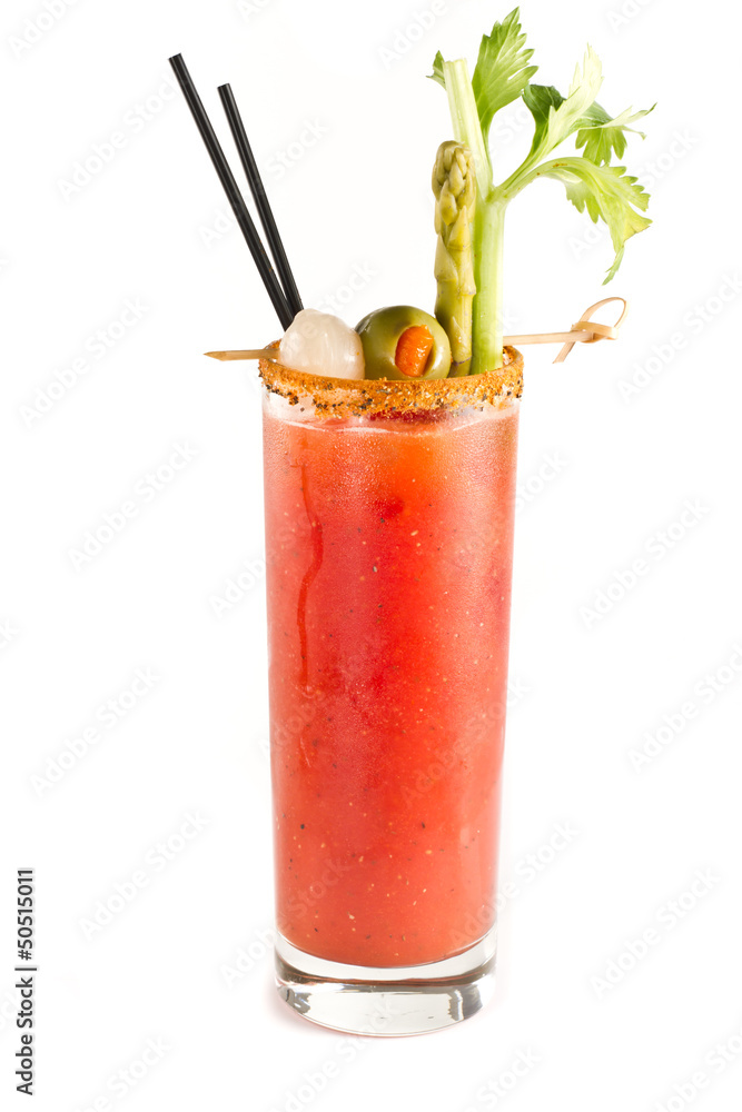 Poster bloody mary cocktail