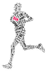 Run in word cloud