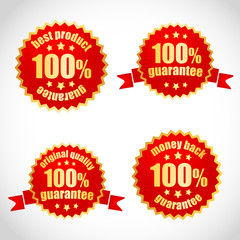 Best product guarantee label stickers