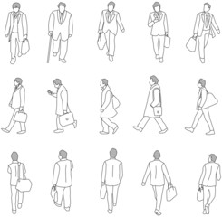 ビジネスマン線画