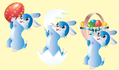 Obraz premium Easter bunnies.