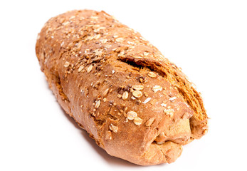 Wholemeal bread isolated