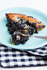Blueberry pie slice
