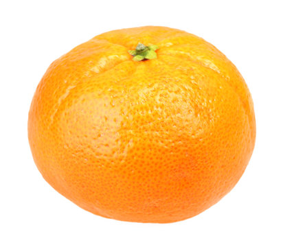 One full fruit of orange tangerine