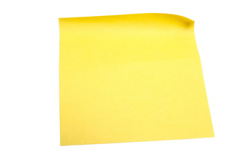 Yellow memo paper