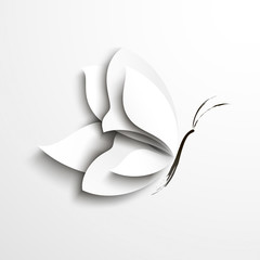 White paper butterfly