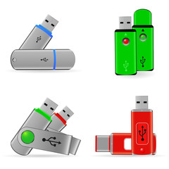 flash drives icons