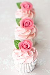 Rose cupcakes