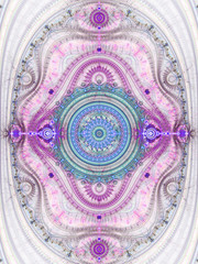 Light colorful clockwork pattern, steampunk style, digital art