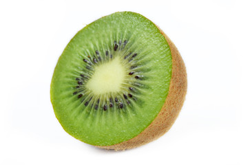 Fototapeta na wymiar Kiwi fruit isolated on white background. High resolution.