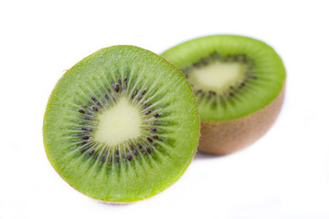 Fototapeta na wymiar Kiwi fruit isolated on white background. High resolution.