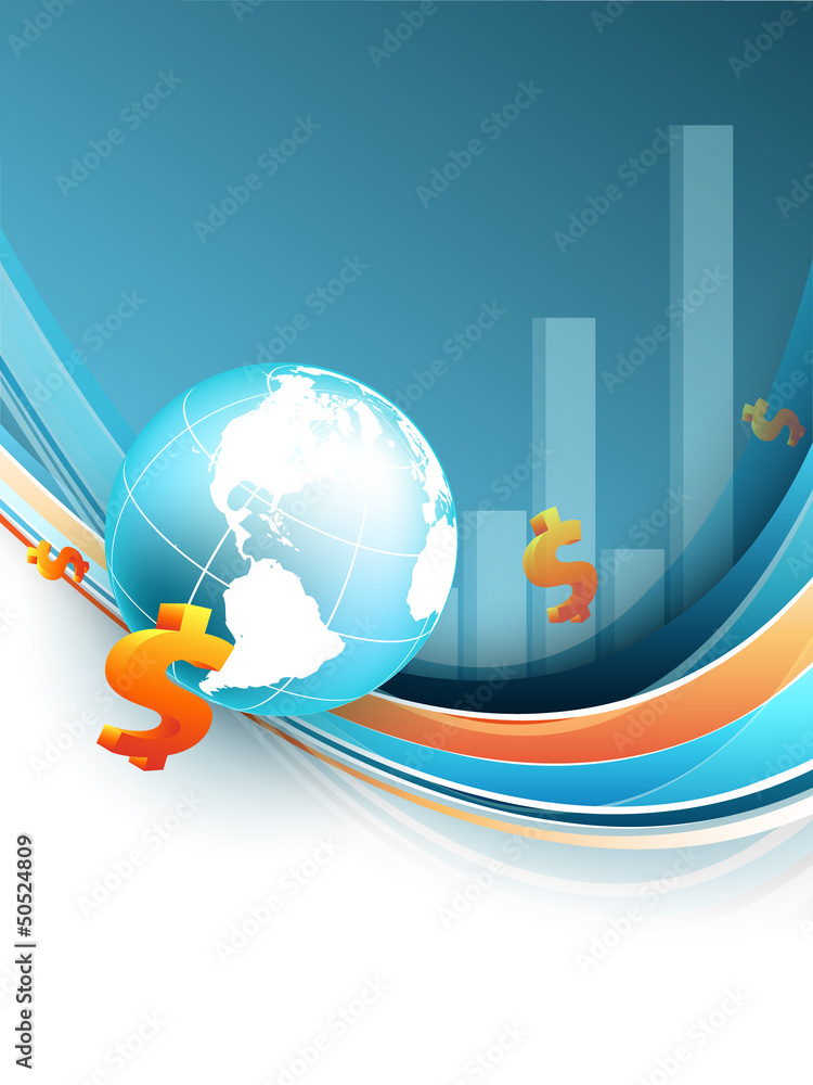 Poster vector statistic backdrop. eps10