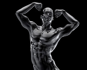 bodybuilder statue