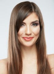 Fototapeta premium Beauty face woman close up portrait.