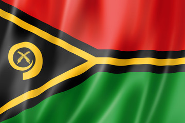 Vanuatu flag - obrazy, fototapety, plakaty