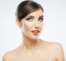 Obraz premium Beauty face of young woman