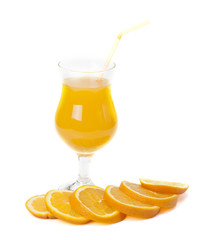 Orange juice and orange .