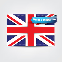 Fabric texture of the flag of UK