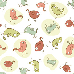 Funny birds pattern