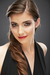 Close up portrait of a beautiful smile young woman