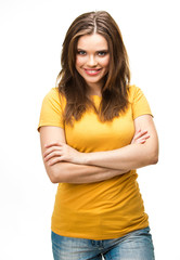 Fototapeta premium young woman isolated portrait