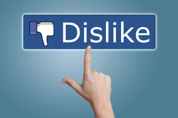 pressing dislike button