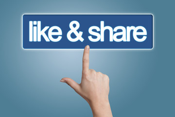 pressing like & share button