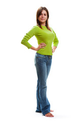 Full length womanish portrait