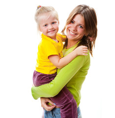 Mother with daughter