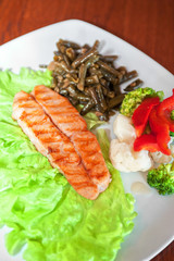 salmon steak