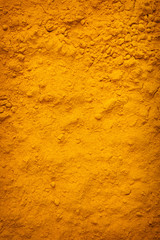 Background of yellow turmeric powder