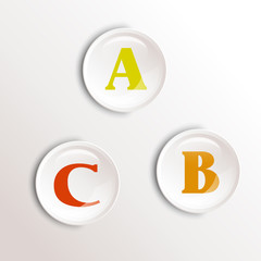 orange round letters