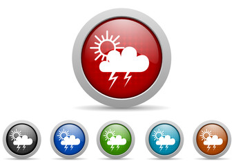 weather vector icon set