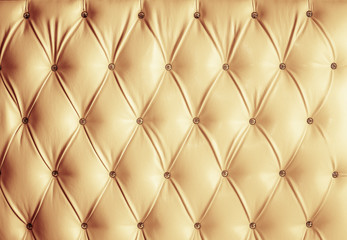 The picture of leather upholstery