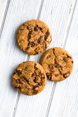 chocolate cookies on kitchen table