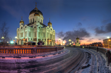 Fototapeta na wymiar Temple in Moscow