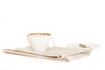Kaffee und Zeitung