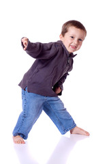 Boy dancing