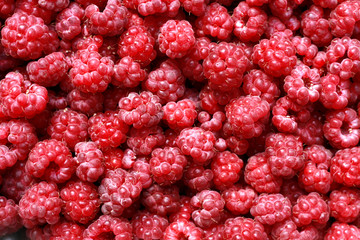 raspberries background