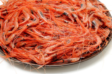 Fototapeta premium Shrimps. The fish market