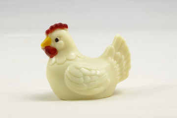 Cocotte de Pâques en chocolat blanc