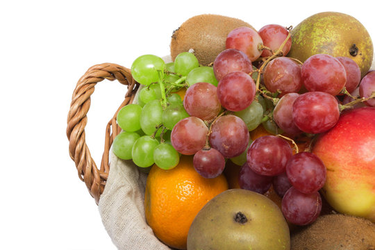 Grapes, pears and other fruits