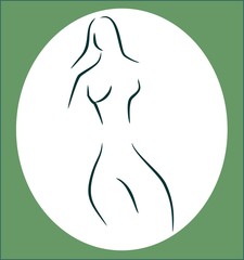 female figure - vector