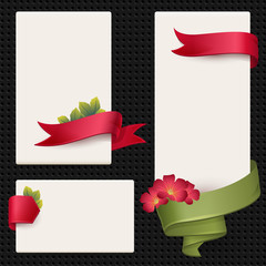 Set of elements for advertising