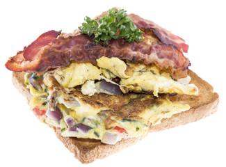 Scrambled Egg Sandwich on white