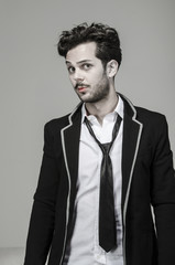 Waist Up of a handsome boy young