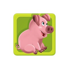 The illustration of farm element - animals