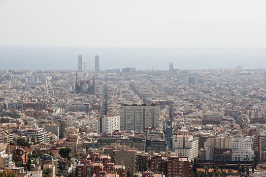 View over Barcelona, Catalonia, Spain